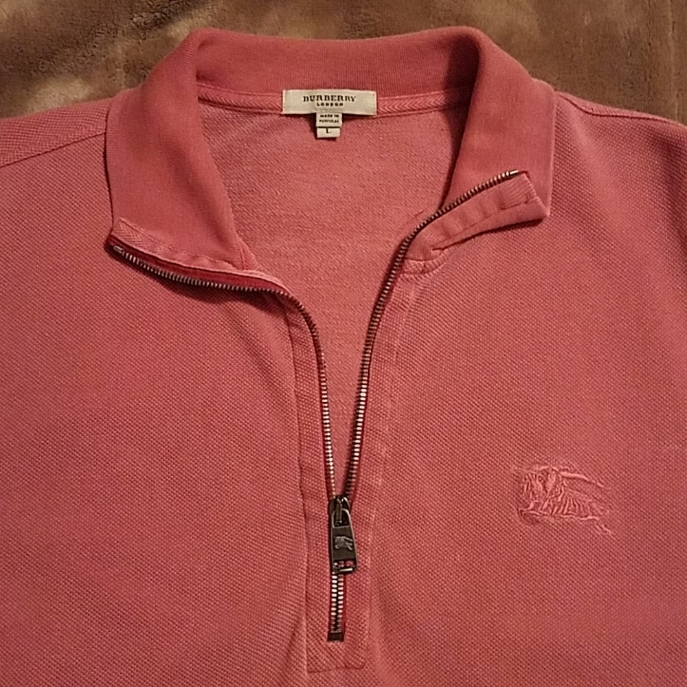 Burberry 1/4 zip up. Authentic